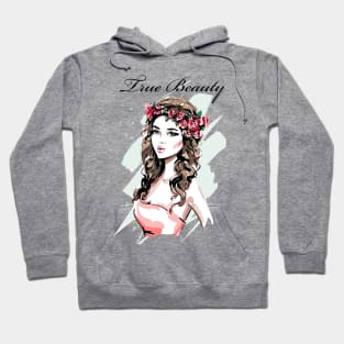 True Beauty with flower ties Hoodie